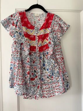 Anthropologie summer blouse